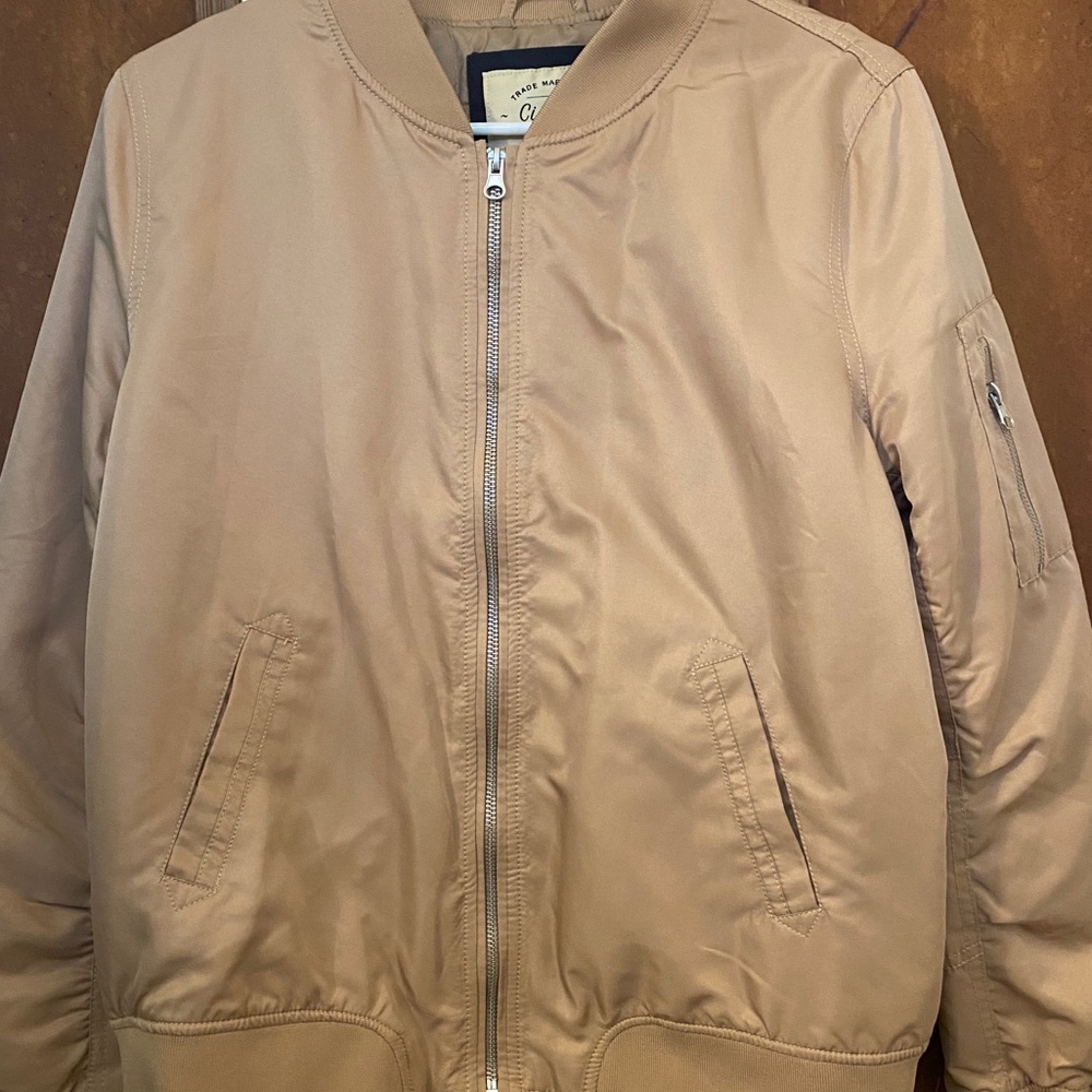 Tan Bomber Jacket